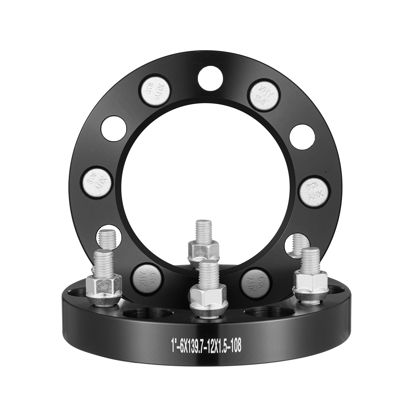 VEVOR 1" 6"x5.5" Wheel Spacers Wheel Adapters 6 Lug Forged Spacer 4 PCS Black - Premium Wheel Accessories & Parts from VEVOR - Just $98.99! Shop now at Rapidvehicles