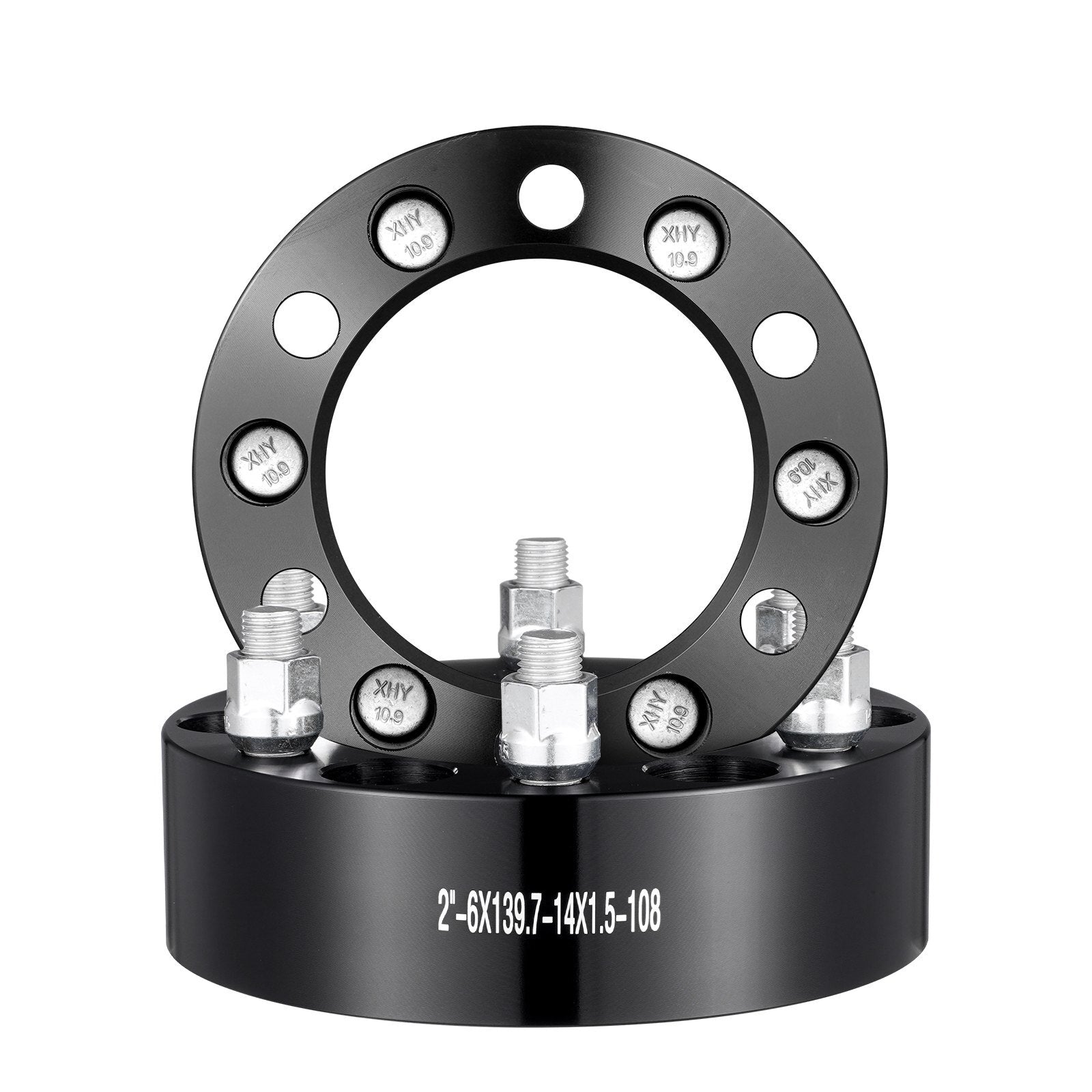 VEVOR 2" 6"x5.5" Wheel Spacers Wheel Adapters 6 Lug Forged Spacer 4 PCS Black - Premium Wheel Accessories & Parts from VEVOR - Just $130.99! Shop now at Rapidvehicles