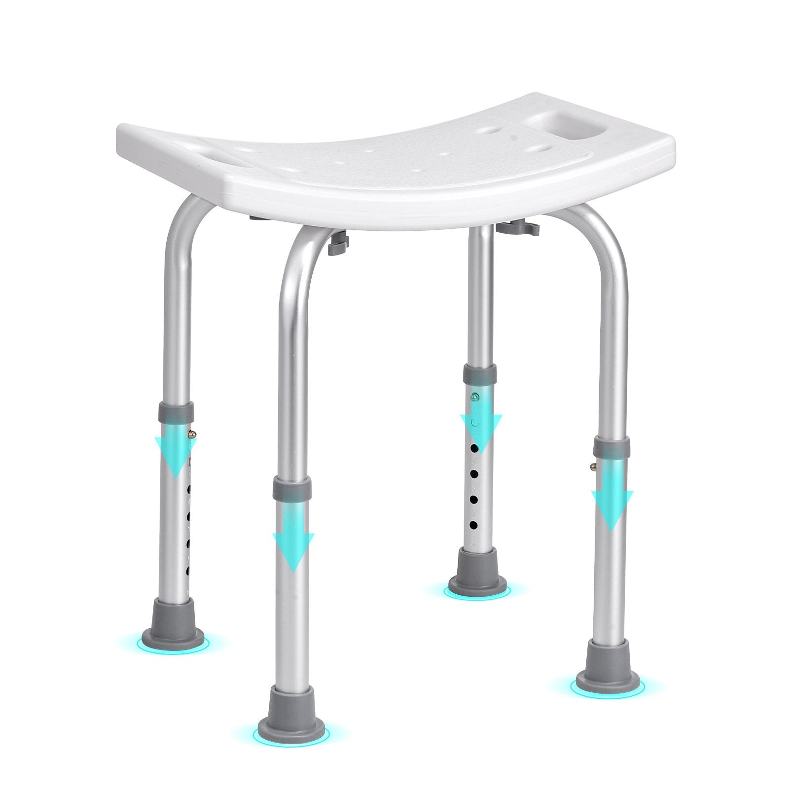 VEVOR Shower Chair, Adjustable Height Shower Stool with Built-in Handles, Shower Seat for Inside Shower or Tub, Non-Slip Bench Bathtub Stool Seat for Elderly Disabled Handicap, 158.8 kg Capacity - Premium Bath & Shower Safety Seating from VEVOR - Just $51.32! Shop now at Rapidvehicles