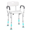 VEVOR Shower Chair, Shower Seat with Back, Adjustable Height Shower Stool, Shower Chair for Inside Shower Bathtub, Non-slip Bathroom Bench Bath Chair for Elderly Disabled Handicap, 350 LBS Capacity - Premium Bath & Shower Safety Seating from VEVOR - Just $68.59! Shop now at Rapidvehicles