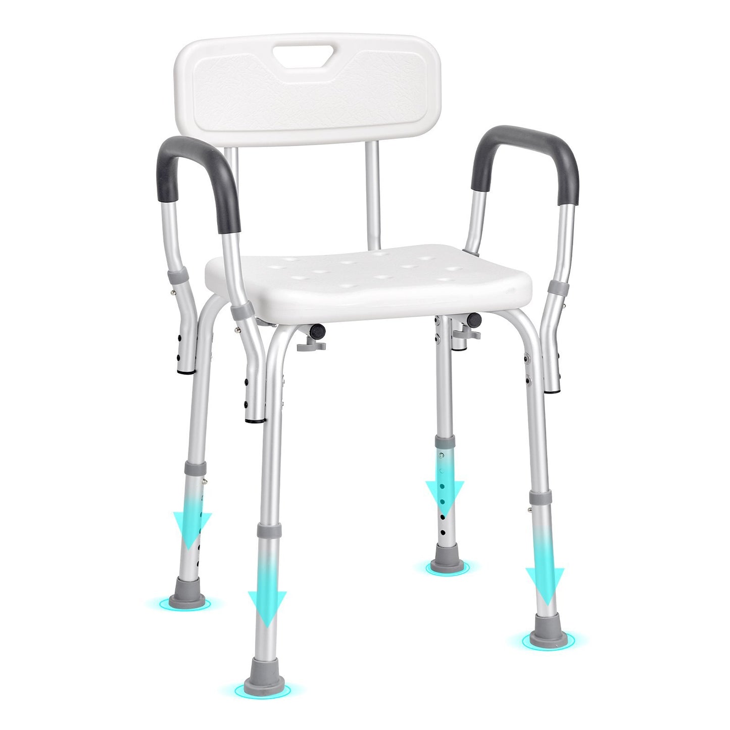 VEVOR Shower Chair, Shower Seat with Back, Adjustable Height Shower Stool, Shower Chair for Inside Shower Bathtub, Non-slip Bathroom Bench Bath Chair for Elderly Disabled Handicap, 350 LBS Capacity - Premium Bath & Shower Safety Seating from VEVOR - Just $73.97! Shop now at Rapidvehicles