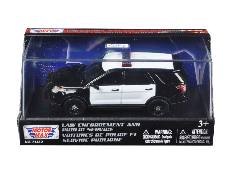 2015 Ford Police Interceptor Utility Plain Black and White 1/43 - Premium  from Rapidvehicles - Just $34.99! Shop now at Rapidvehicles