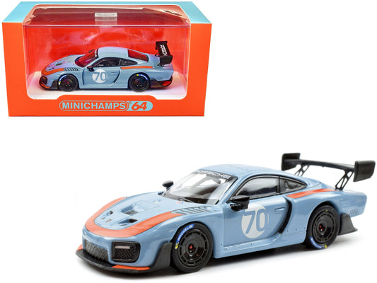 2018 Porsche 935/19 #70 Light Blue with Orange Accents 1/64 - Premium Porsche Models from Minichamps - Just $47.99! Shop now at Rapidvehicles