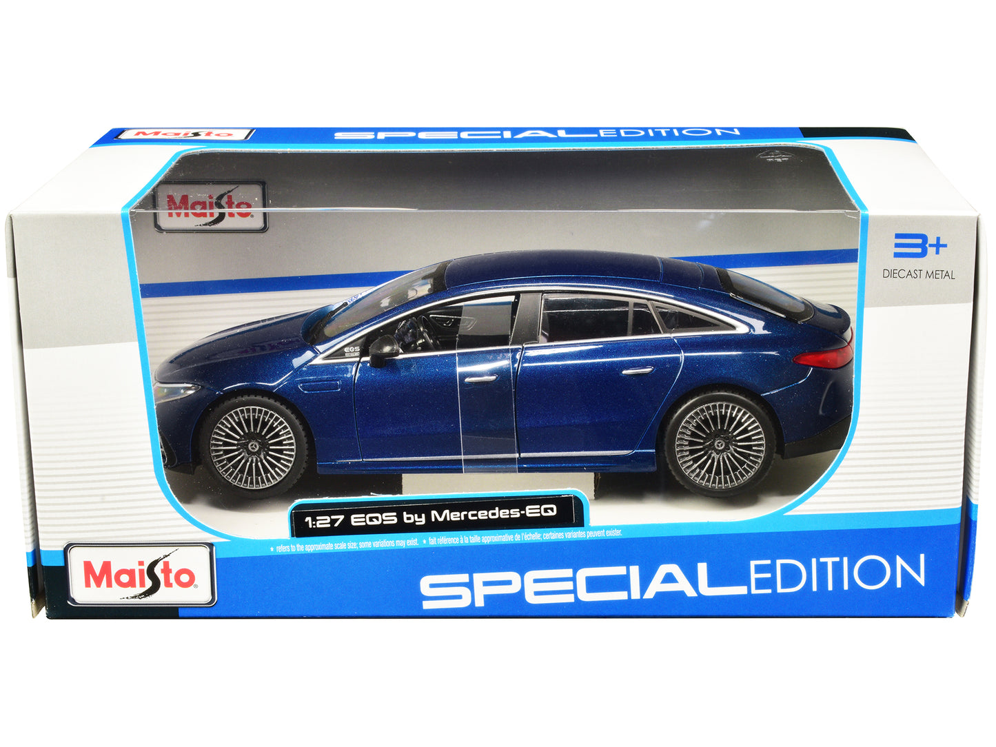 Mercedes-Benz EQS Blue Metallic "Special Edition" Series 1/27 Diecast Model Car by Maisto - Use code SHOPAPP15 to get 15 percent off