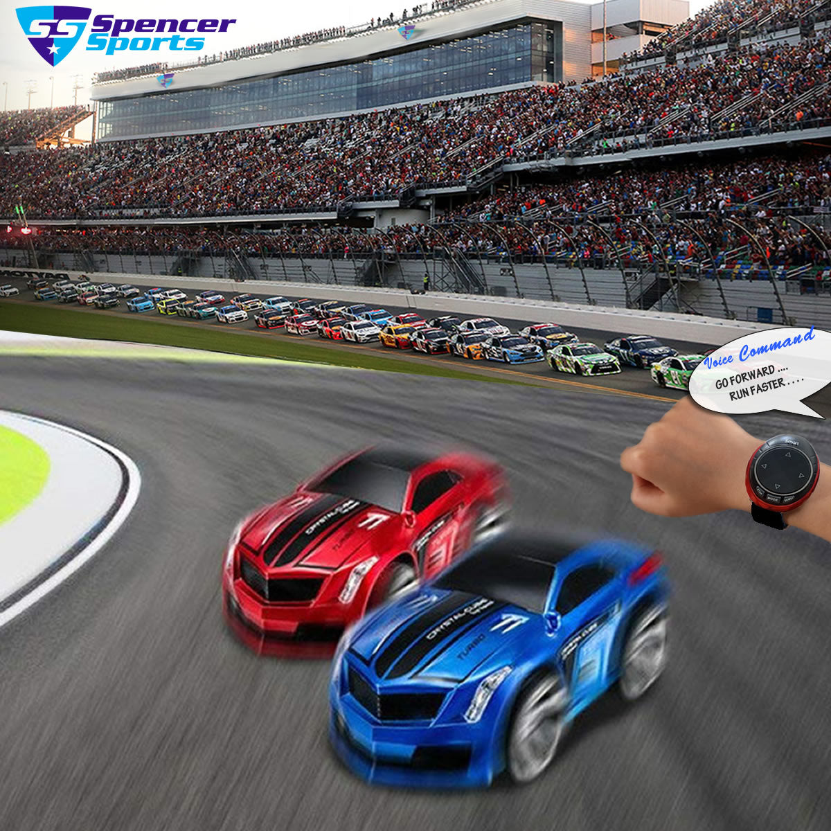 Turbo Racer Voice Activated Remote Control Sports Car - Premium Toys from Salmon Lucky - Just $38.99! Shop now at Rapidvehicles