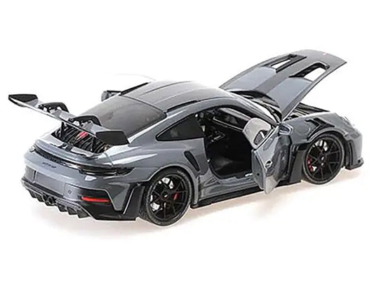 2024 Porsche 911 (992) GT3 RS "Weissach Package" Gray with Carbon - Premium Porsche Models from Minichamps - Just $317.58! Shop now at Rapidvehicles