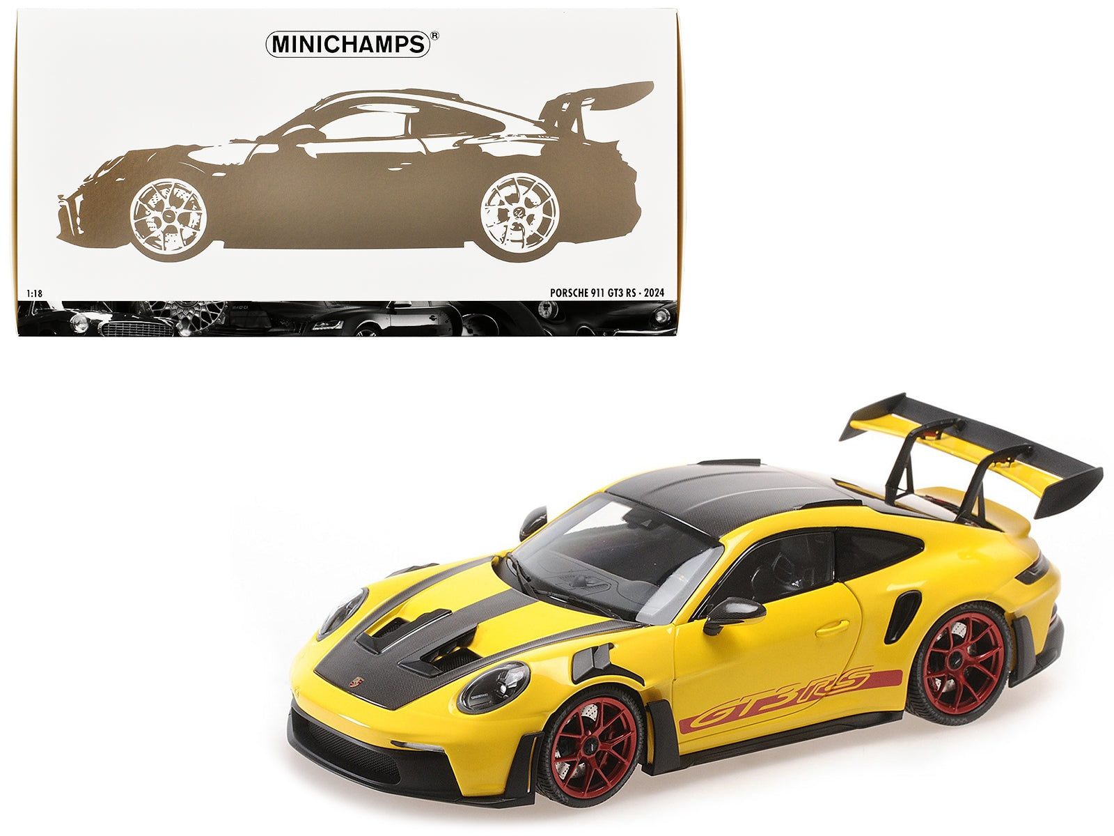 2024 Porsche 911 (992) GT3 RS "Weissach Package" Yellow with - Premium Porsche Models from Minichamps - Just $317.99! Shop now at Rapidvehicles