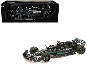 Mercedes-AMG F1 W14 E Performance #44 Lewis Hamilton "Petronas" Formula One F1 "Bahrain GP" (2023) with Driver Limited Edition to 540 pieces Worldwide 1/18 Diecast Model Car by Minichamps - Premium Formula 1 Models from Minichamps - Just $257.66! Shop now at Rapidvehicles