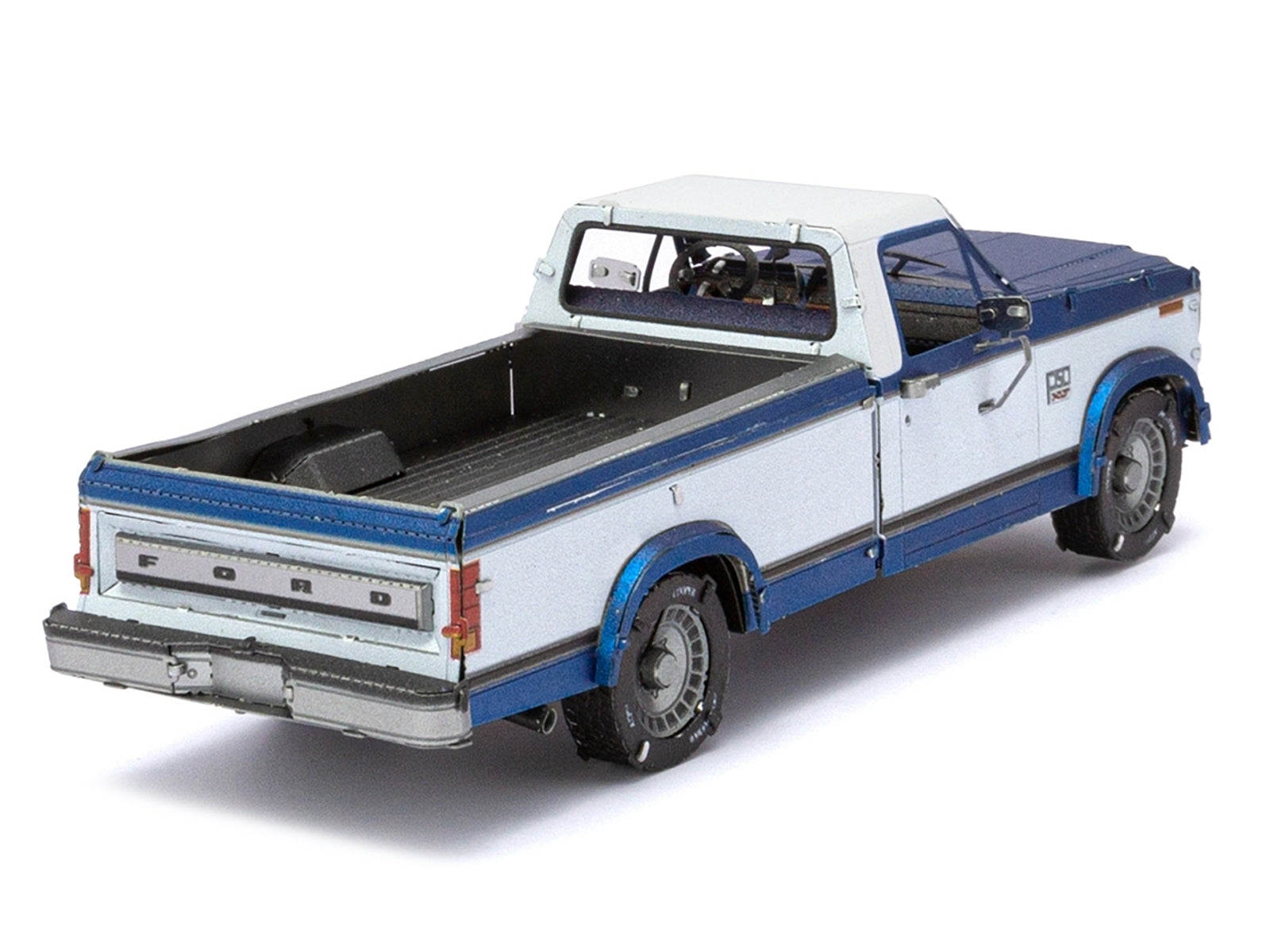 Model Kit 1982 Ford F-150 Pickup Truck Blue and White (Moderate Difficulty) Steel Model by Metal Earth - Premium Model Kits(To Built) from Metal Earth - Just $35.16! Shop now at Rapidvehicles