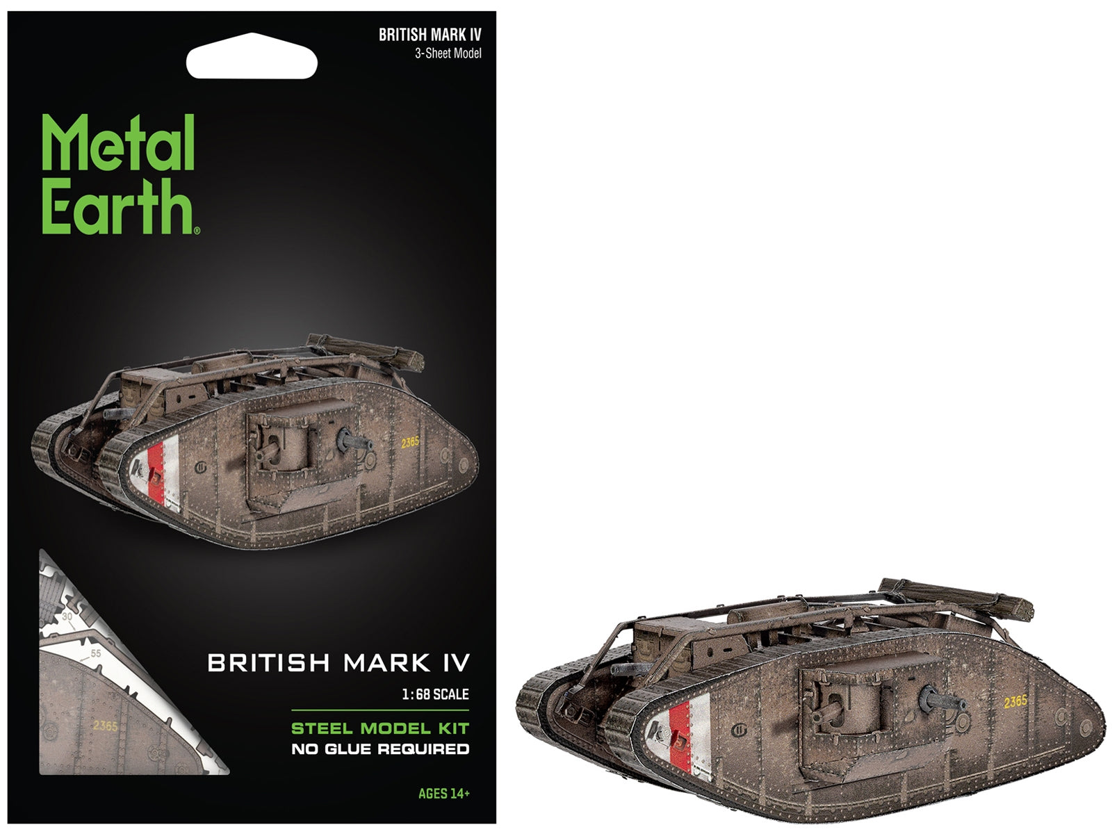 Model Kit British Mark IV Tank (Moderate Difficulty) Steel Model by Metal Earth - Premium Military Models from Metal Earth - Just $35.16! Shop now at Rapidvehicles