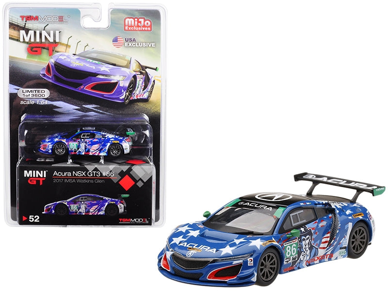 Acura NSX GT3 #86 "Uncle Sam" 2017 IMSA Watkins Glen Limited Edition to 3600 pieces Worldwide 1/64 Diecast Model Car by Mini GT - Premium Acura Models from Mini GT - Just $27.63! Shop now at Rapidvehicles