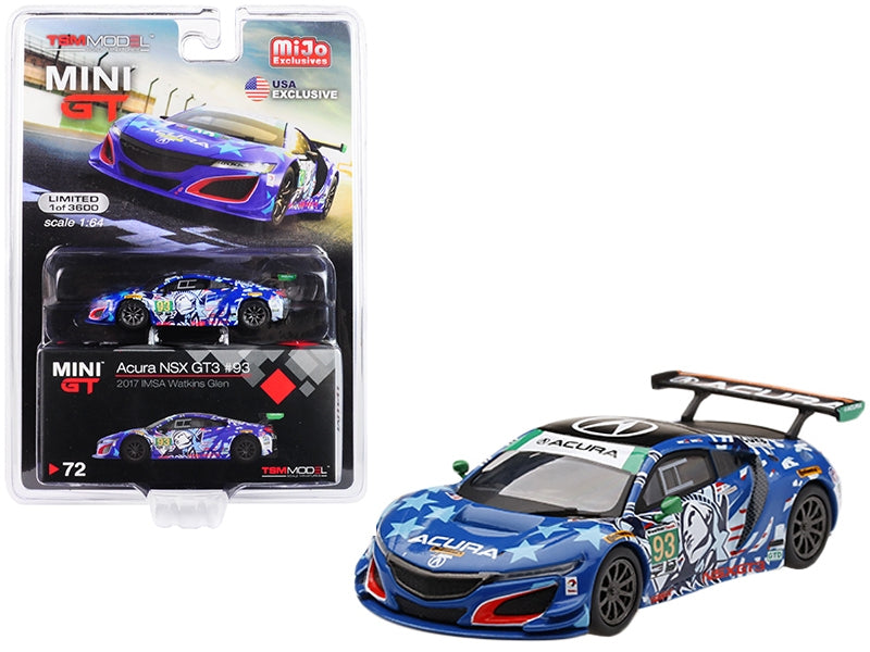 Acura NSX GT3 #93 "Statue of Liberty" 2017 IMSA Watkins Glen - Premium Acura Models from Mini GT - Just $32.39! Shop now at Rapidvehicles