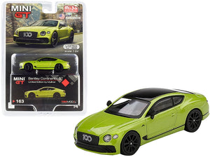 Bentley Continental GT Limited Edition by Mulliner Green Metallic with Black Top Limited Edition to 1800 pieces Worldwide 1/64 Diecast Model Car by Mini GT - Premium Bentley Models from Mini GT - Just $22.99! Shop now at Rapidvehicles