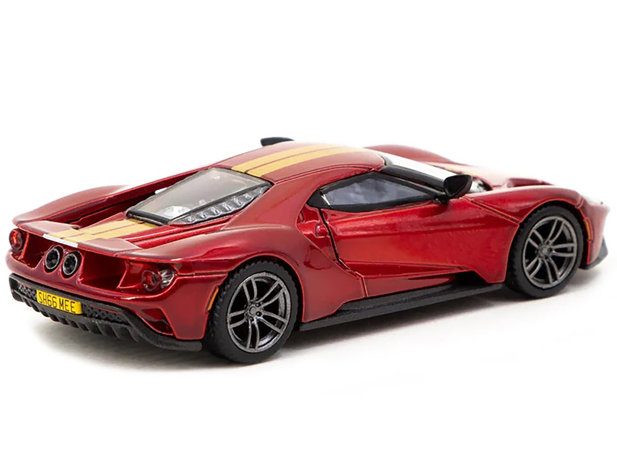 Ford GT Liquid Red Metallic with Gold Stripes "Shmee150 Collection" "Collaboration Model" 1/64 Diecast Model Car by Mini GT & Tarmac Works - Premium Ford Models from Mini GT - Just $42.83! Shop now at Rapidvehicles