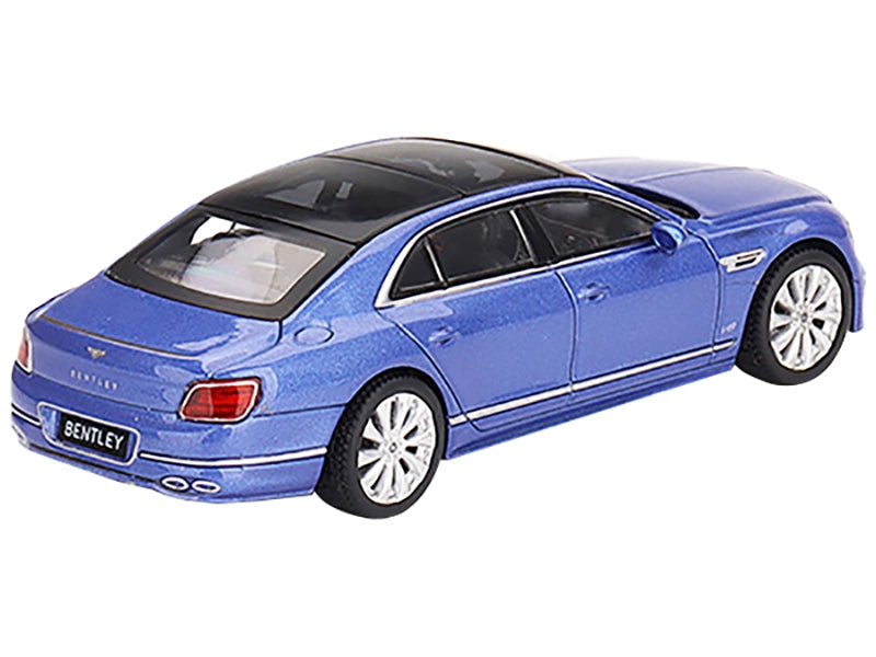 Bentley Flying Spur with Sunroof Neptune Blue Metallic with Black - Premium Bentley Models from Mini GT - Just $30.59! Shop now at Rapidvehicles