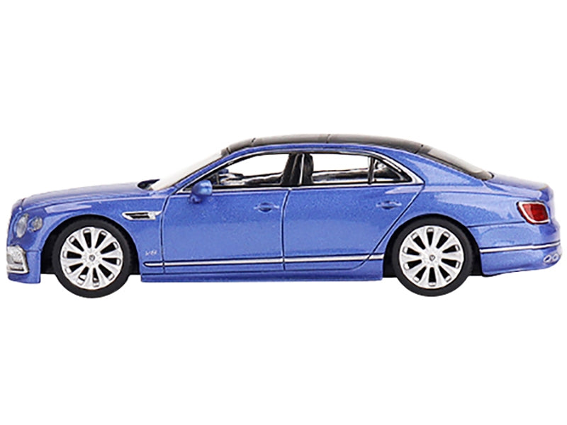 Bentley Flying Spur with Sunroof Neptune Blue Metallic with Black - Premium Bentley Models from Mini GT - Just $30.59! Shop now at Rapidvehicles