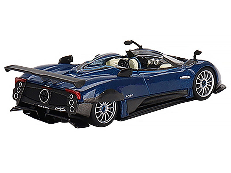 Pagani Zonda HP Barchetta Convertible Blue Tricolore Metallic and Carbon with White Interior Limited Edition to 4200 pieces Worldwide 1/64 Diecast Model Car by Mini GT - Premium Pagani Models from Mini GT - Just $23.99! Shop now at Rapidvehicles