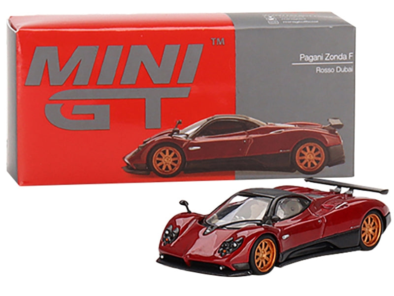 Pagani Zonda F Rosso Dubai Red Metallic with Black Top Limited Edition to 3000 pieces Worldwide 1/64 Diecast Model Car by Mini GT - Premium Pagani Models from Mini GT - Just $23.99! Shop now at Rapidvehicles