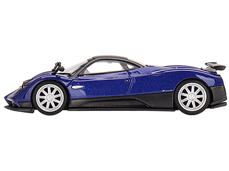 Pagani Zonda F Blu Argentina Blue Metallic with Black Top Limited Edition to 3000 pieces Worldwide 1/64 Diecast Model Car by Mini GT - Premium Pagani Models from Mini GT - Just $23.99! Shop now at Rapidvehicles