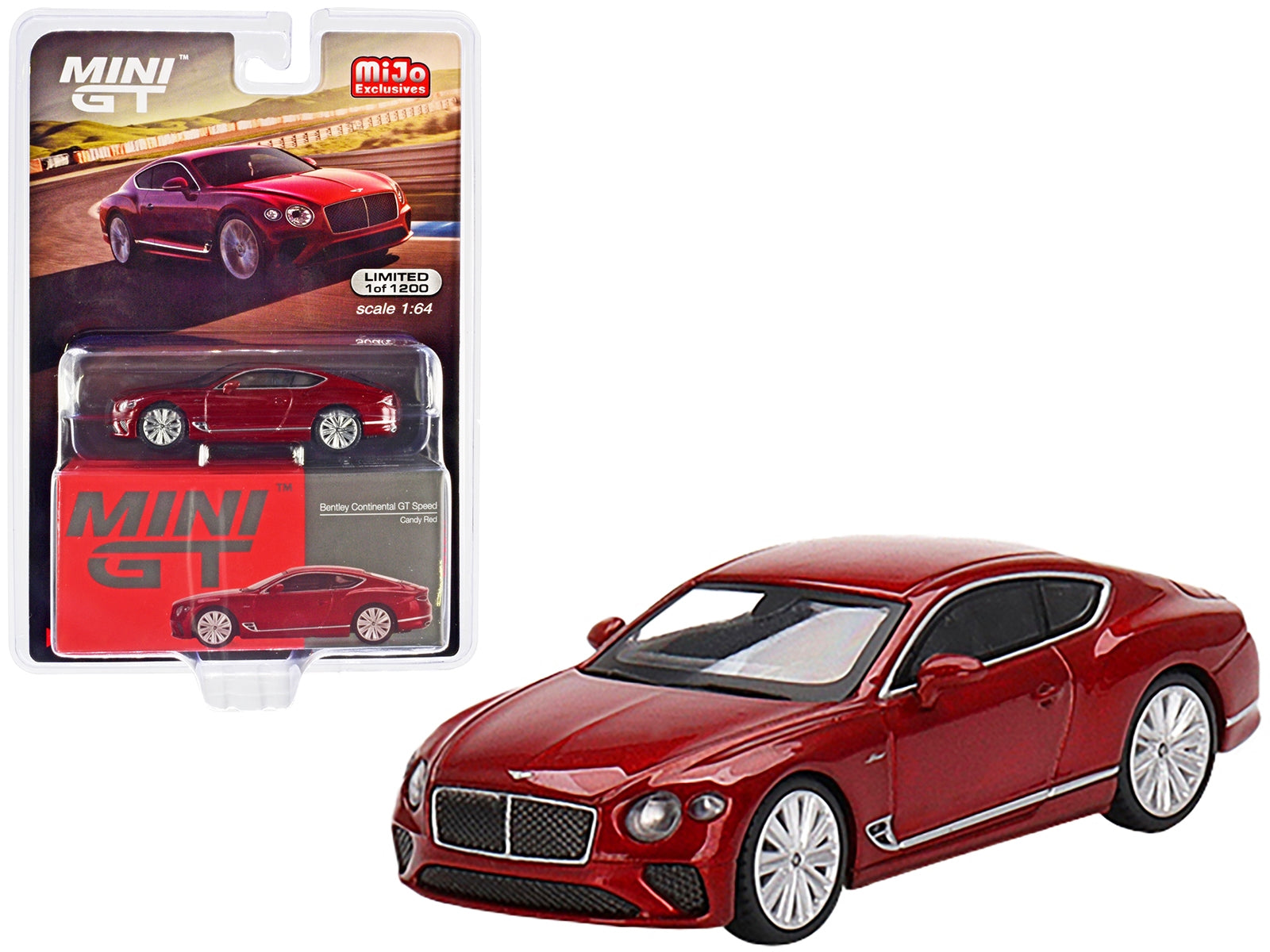 2022 Bentley Continental GT Speed Candy Red Limited Edition to 1200 pieces Worldwide 1/64 Diecast Model Car by Mini GT - Premium Bentley Models from Mini GT - Just $23.99! Shop now at Rapidvehicles