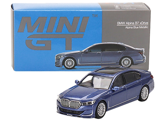 BMW Alpina B7 xDrive Alpina Blue Metallic with Sunroof Limited - Premium BMW Models from Mini GT - Just $35.99! Shop now at Rapidvehicles