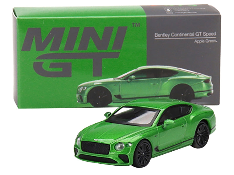 2022 Bentley Continental GT Speed Apple Green Metallic Limited Edition to 1200 pieces Worldwide 1/64 Diecast Model Car by Mini GT - Premium Bentley Models from Mini GT - Just $22.99! Shop now at Rapidvehicles