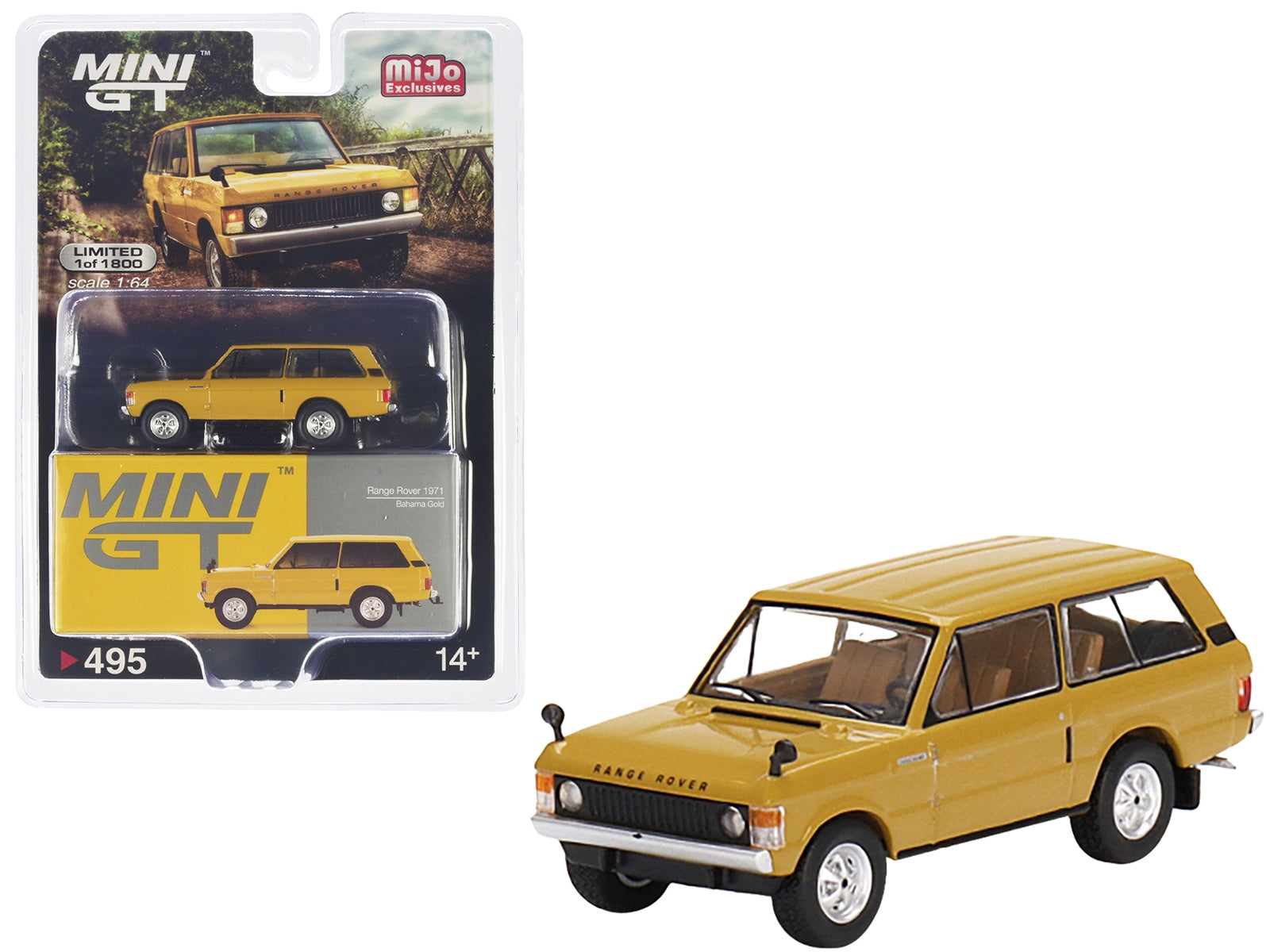 1971 Range Rover Bahama Gold Limited Edition 1/64 Diecast Model - Premium Range/Land Rover from Mini GT - Just $38.99! Shop now at Rapidvehicles