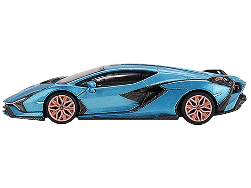 Lamborghini Sian FKP 37 Blu Aegir Blue Metallic Limited Edition - Premium Lamborghini Models from Mini GT - Just $35.99! Shop now at Rapidvehicles