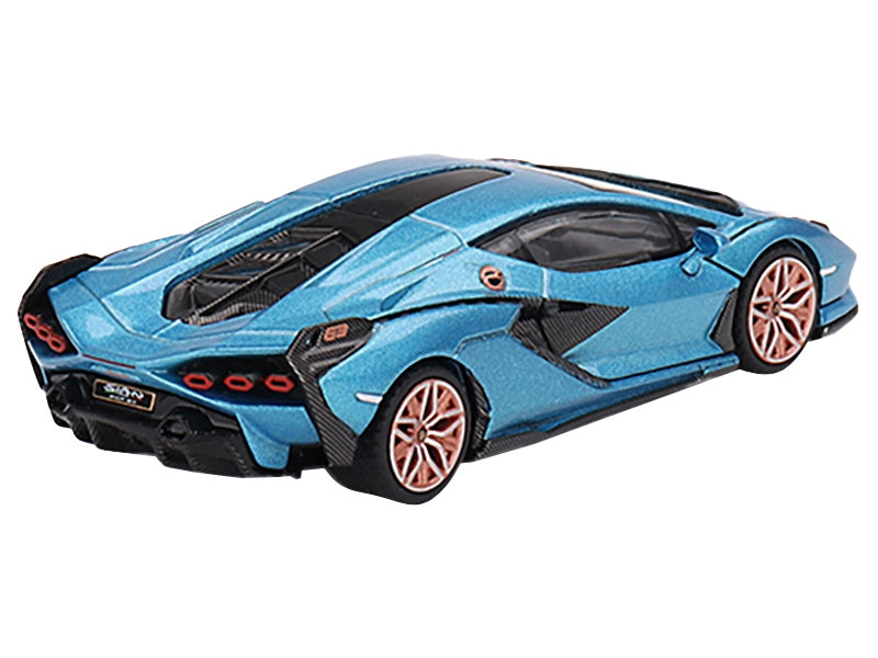 Lamborghini Sian FKP 37 Blu Aegir Blue Metallic Limited Edition - Premium Lamborghini Models from Mini GT - Just $35.99! Shop now at Rapidvehicles