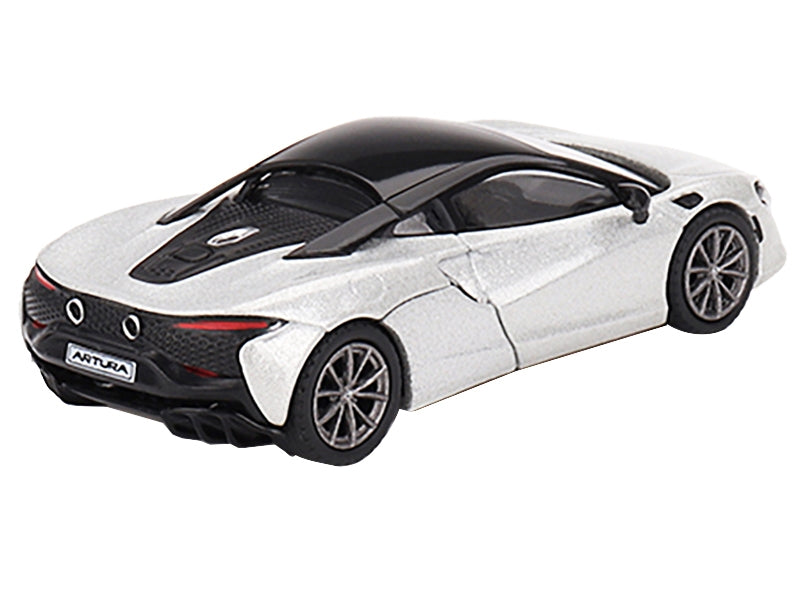 McLaren Artura Ice Silver Metallic with Black Top Limited Edition - Premium McLaren Models from Mini GT - Just $27.99! Shop now at Rapidvehicles