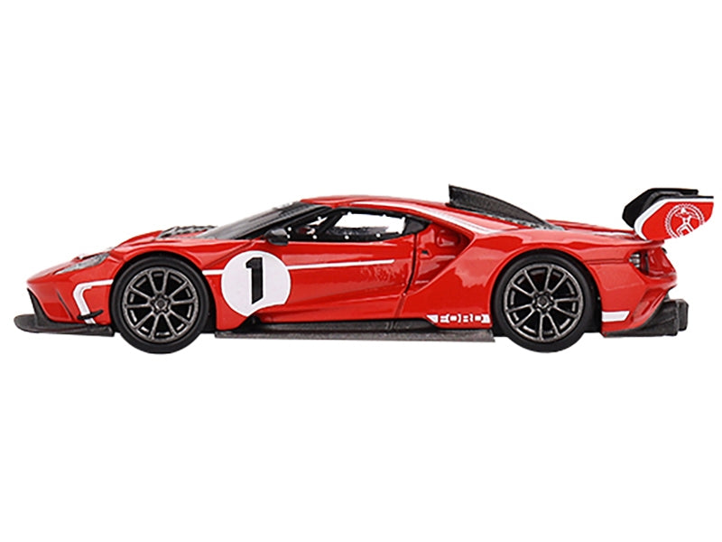 Ford GT MK II #1 Rosso Alpha Red with White Stripes Limited - Premium Ford Models from Mini GT - Just $35.09! Shop now at Rapidvehicles