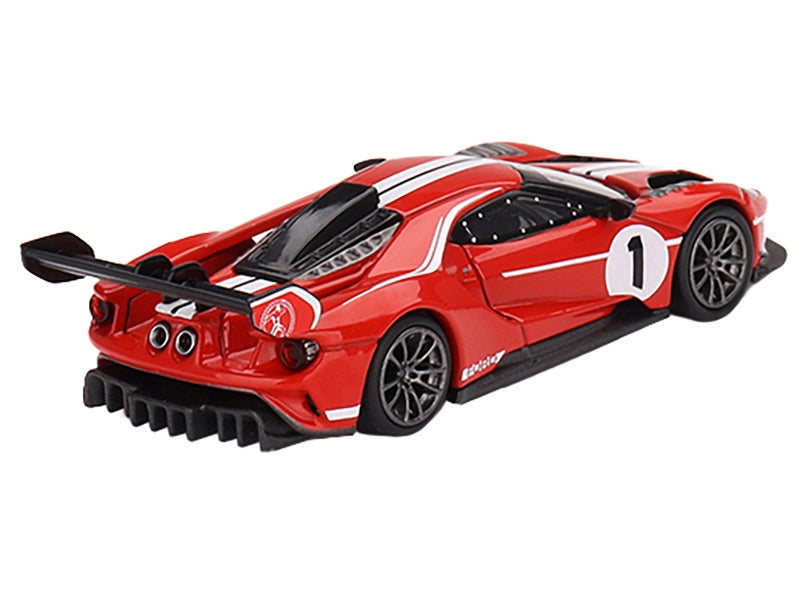 Ford GT MK II #1 Rosso Alpha Red with White Stripes Limited - Premium Ford Models from Mini GT - Just $35.09! Shop now at Rapidvehicles