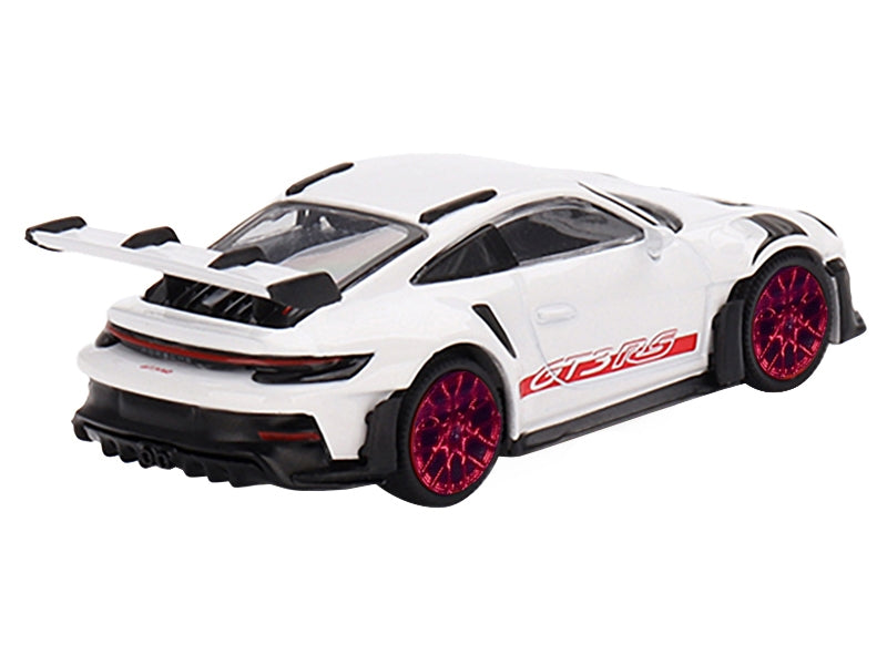 Porsche 911 (992) GT3 RS White with Red Stripes Limited Edition to 4800 pieces Worldwide 1/64 Diecast Model Car by Mini GT - Premium Porsche Models from Mini GT - Just $23.51! Shop now at Rapidvehicles