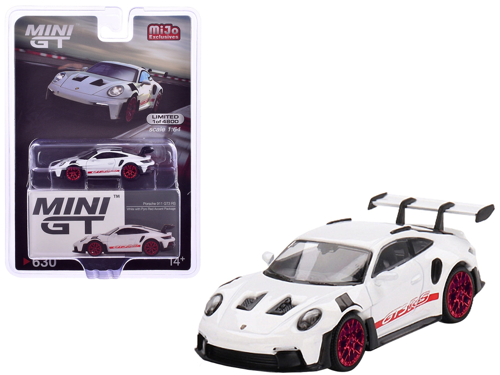 Porsche 911 (992) GT3 RS White with Red Stripes Limited Edition to 4800 pieces Worldwide 1/64 Diecast Model Car by Mini GT - Premium Porsche Models from Mini GT - Just $23.51! Shop now at Rapidvehicles