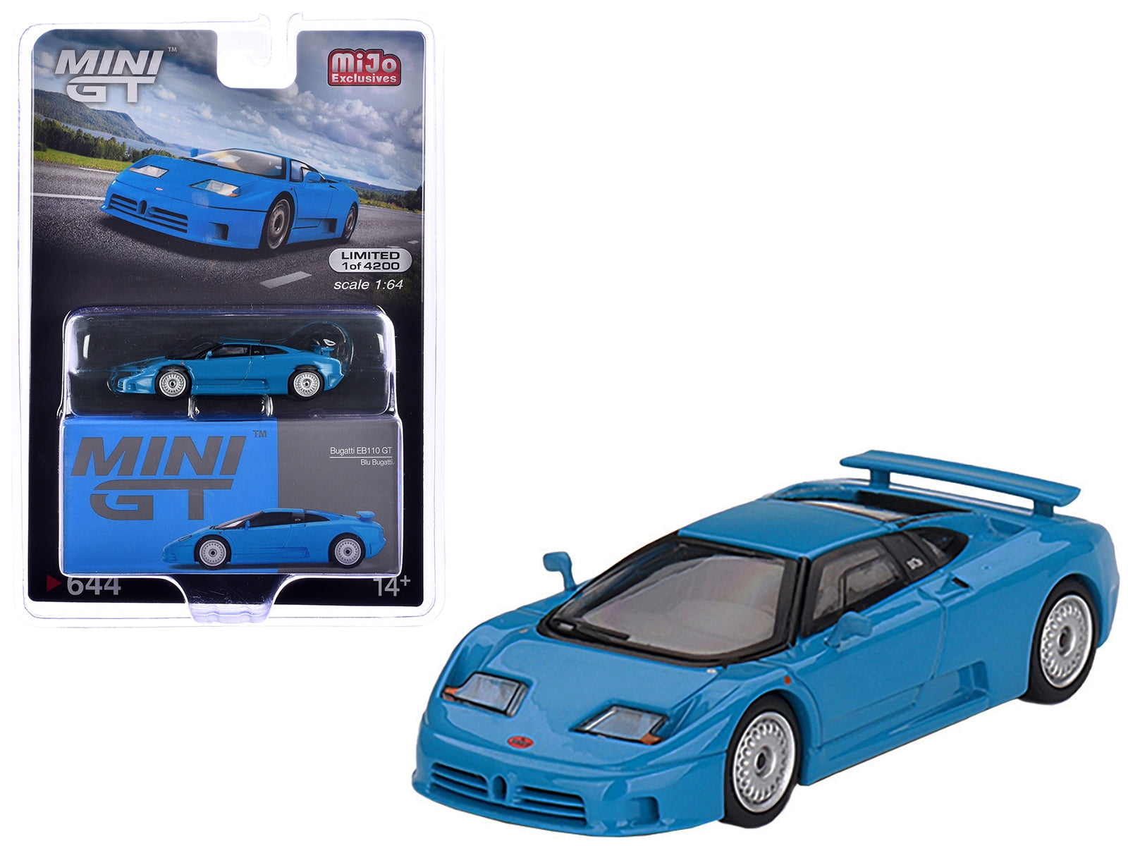 Bugatti EB110 GT Blu Bugatti Blue Limited Edition to 4200 pieces Worldwide 1/64 Diecast Model Car by Mini GT - Premium Bugatti Models from Mini GT - Just $29.53! Shop now at Rapidvehicles