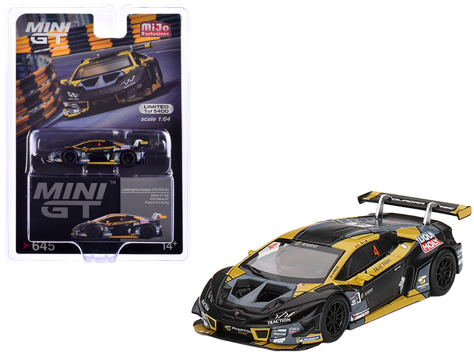 Lamborghini Huracan GT3 EVO #4 Kang Ling "Phantom Pro Racing" 3rd Place "Macau GP-Macau GT Cup" (2022) Limited Edition to 5400 pieces Worldwide 1/64 Diecast Model Car by Mini GT - Premium Lamborghini Models from Mini GT - Just $34.76! Shop now at Rapidvehicles