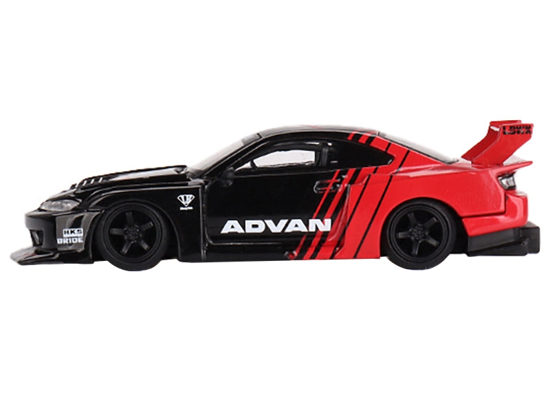 Nissan "LB-Super Silhouette" S15 SILVIA RHD (Right Hand Drive) Red and Black "ADVAN" Limited Edition 1/64 Diecast Model Car by Mini GT - Premium Nissan Models from Mini GT - Just $31.53! Shop now at Rapidvehicles