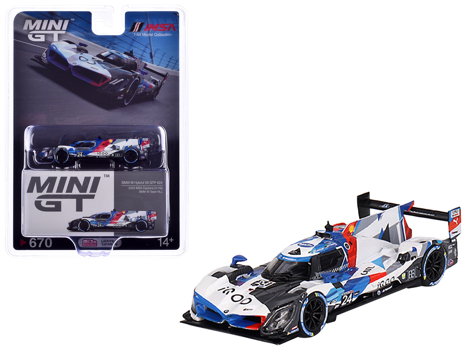 BMW M Hybrid V8 GTP #24 Philipp Eng - Augusto Farfus - Colton Herta - Marco Wittmann "BMW M Team RLL" "24 Hours of Daytona" (2023) Limited Edition to 4848 pieces Worldwide 1/64 Diecast Model Car by Mini GT - Premium BMW Models from Mini GT - Just $33.99! Shop now at Rapidvehicles