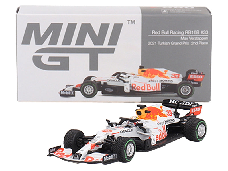 Red Bull Racing RB16B #33 Max Verstappen "Oracle-Honda" 2nd Place - Premium Formula 1 Models from Mini GT - Just $41.39! Shop now at Rapidvehicles