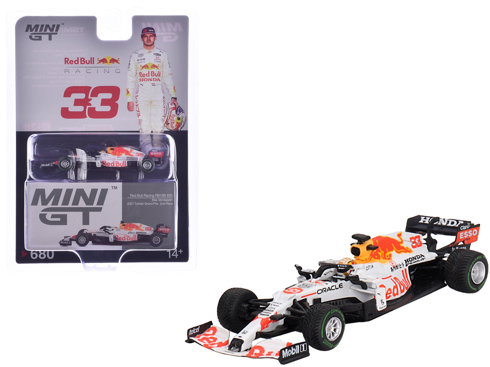 Red Bull Racing RB16B #33 Max Verstappen "Oracle-Honda" 2nd Place Formula One F1 "Turkish GP" (2021) Limited Edition 1/64 Diecast Model Car by Mini GT - Premium Formula 1 Models from Mini GT - Just $37.99! Shop now at Rapidvehicles