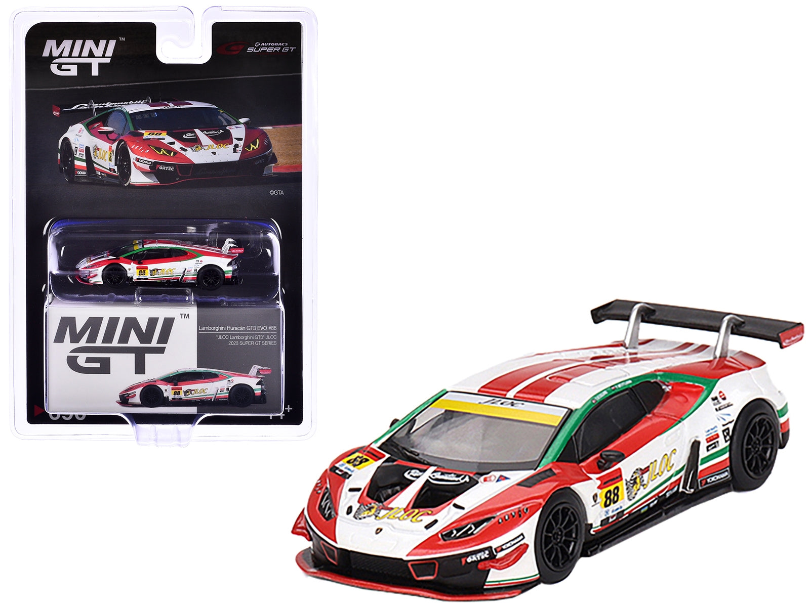 Lamborghini Huracan GT3 EVO #88 Takashi Kogure - Yuya Motojima - Premium Lamborghini Models from Mini GT - Just $36.89! Shop now at Rapidvehicles