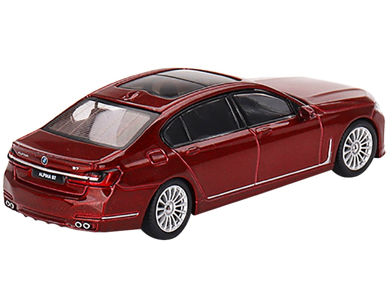 BMW Alpina B7 xDrive Aventurin Dark Red with Sunroof Limited - Premium BMW Models from Mini GT - Just $24.87! Shop now at Rapidvehicles