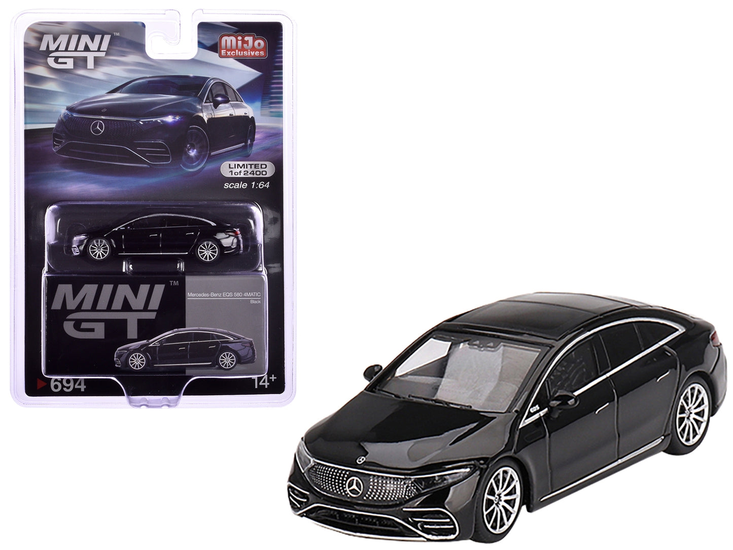 Mercedes-Benz EQS 580 4MATIC Black Limited Edition to 2400 pieces - Premium Mercedes Models from Mini GT - Just $30.59! Shop now at Rapidvehicles