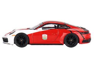 Porsche 911 (992) Carrera S "Safety Car 2023 IMSA Daytona 24 Hours" Red and White with Stripes Limited Edition to 3600 pieces Worldwide 1/64 Diecast Model Car by Mini GT - Premium Porsche Models from Mini GT - Just $23.99! Shop now at Rapidvehicles