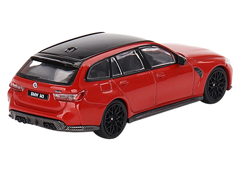 BMW M3 Competition Touring Toronto Red Metallic with Black Top - Premium BMW Models from Mini GT - Just $35.09! Shop now at Rapidvehicles