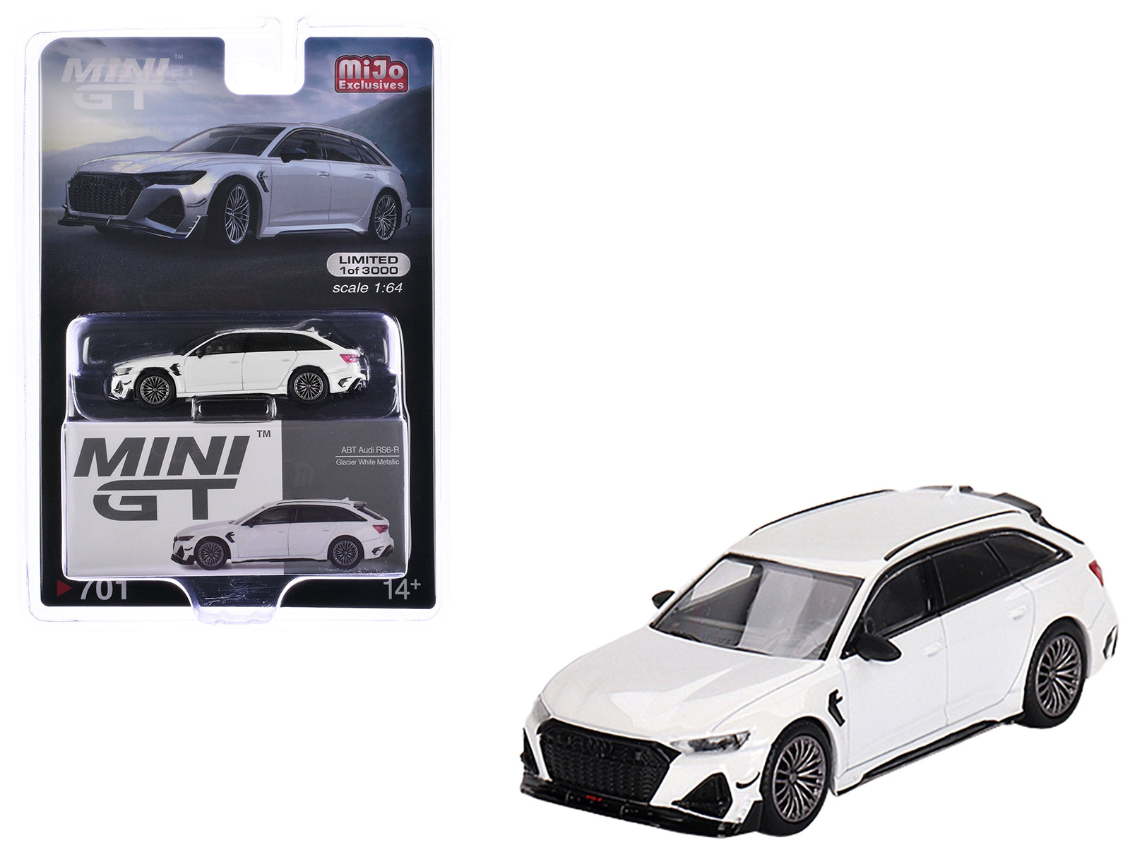 Audi ABT RS6-R Glacier White Metallic Limited Edition to 3000 pieces Worldwide 1/64 Diecast Model Car by Mini GT - Premium Audi Models from Mini GT - Just $27.63! Shop now at Rapidvehicles