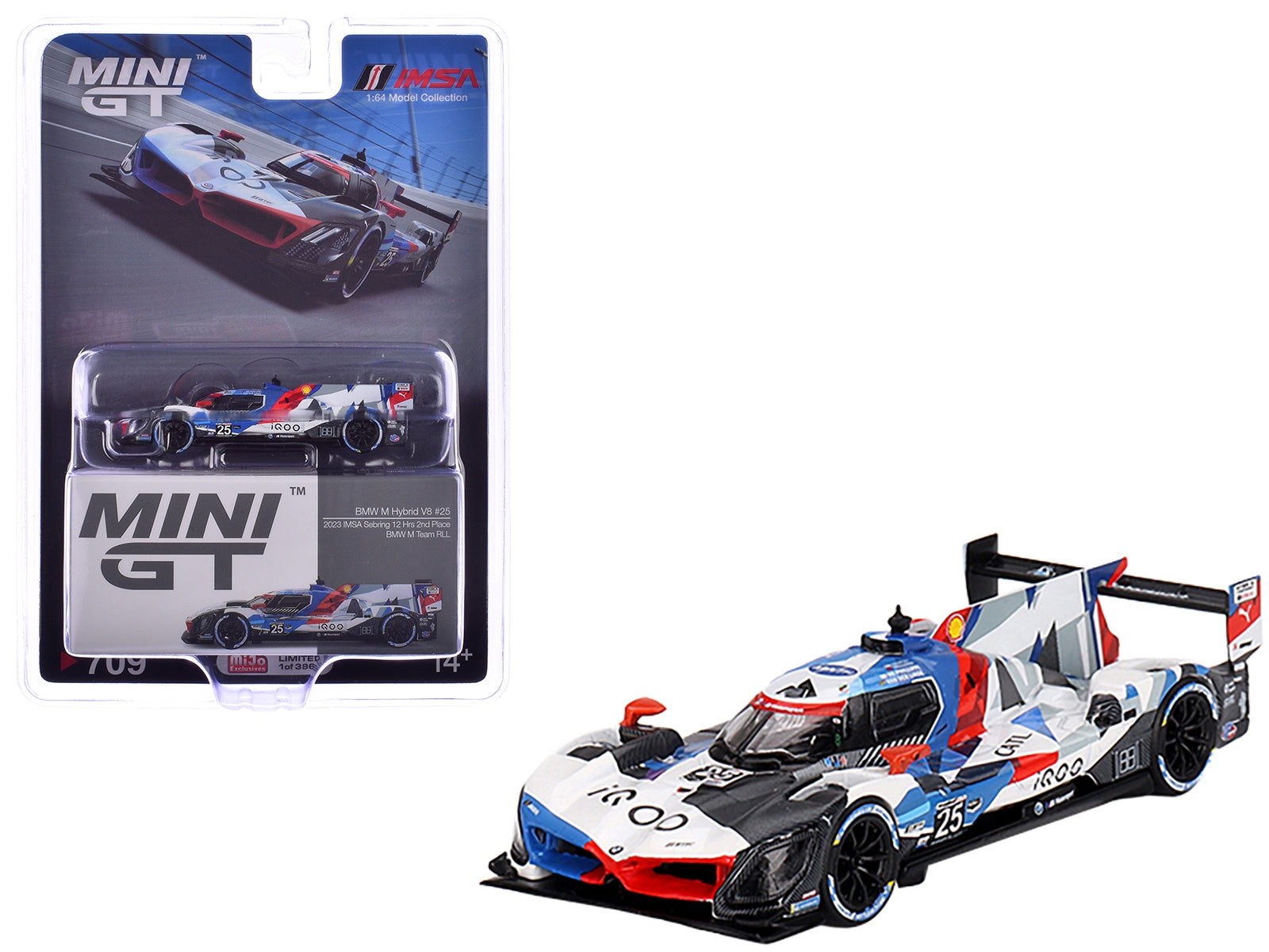 BMW M Hybrid V8 #25 Connor De Phillippi - Sheldon van der Linde - Nick Yelloly "BMW M Team RLL" 2nd Place "12 Hours of Sebring" (2023) Limited Edition to 3960 pieces Worldwide 1/64 Diecast Model Car by Mini GT - Premium BMW Models from Mini GT - Just $33.99! Shop now at Rapidvehicles