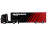 Mercedes-Benz Actros with Racing Transporter Red and Black "ADVAN" 1/64 Diecast Model Car by Mini GT - Premium Mercedes Models from Mini GT - Just $111.02! Shop now at Rapidvehicles