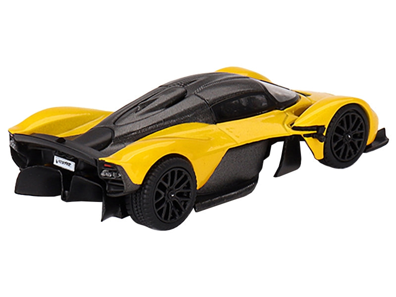 Aston Martin Valkyrie Sunburst Yellow with Carbon Top Limited Edition to 4200 pieces Worldwide 1/64 Diecast Model Car by Mini GT - Premium Aston Martin Models from Mini GT - Just $30.99! Shop now at Rapidvehicles