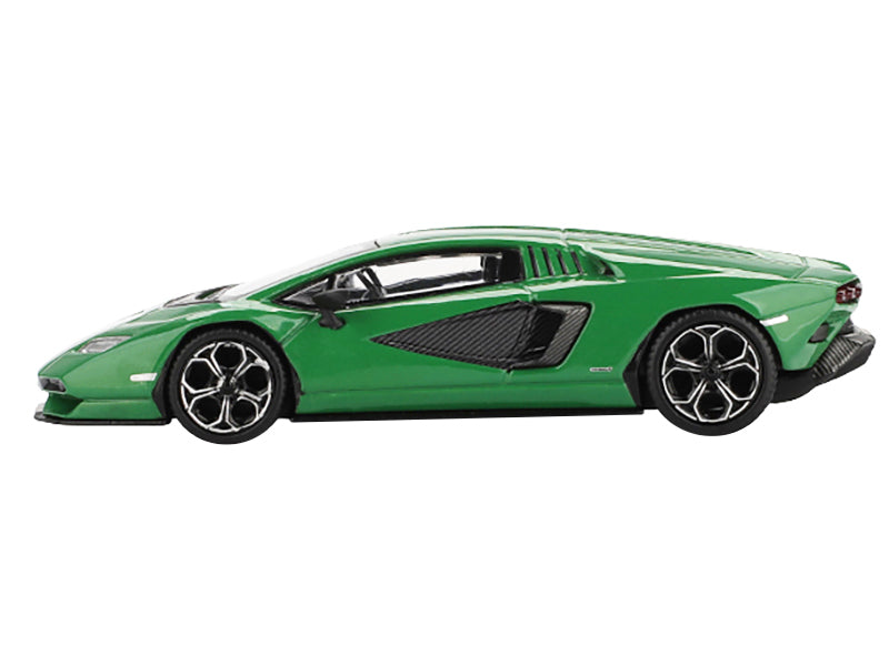Lamborghini Countach LPI 800-4 Verde Medio Green Limited Edition 1/64 Diecast Model Car by Mini GT